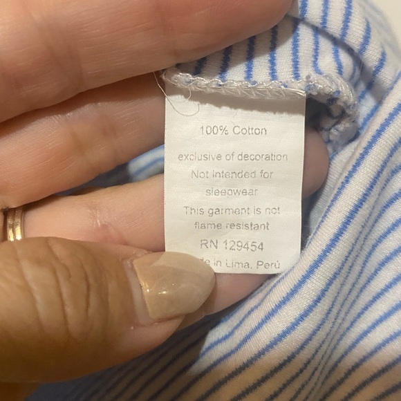 Eyelet & Ivy‎ dress blue/white stripe size 6 - Picture 3 of 6